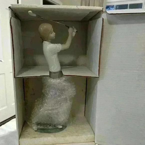 Vintage Lladró A Perfect Drive‎ #6550 Figurine Retired Golf Sculpture in Box - Picture 14 of 16